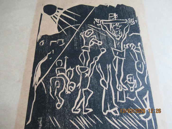 Jan van der Zee - Groninger Ploeg, Antiek en Kunst, Kunst | Etsen en Gravures, Ophalen of Verzenden