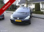 Peugeot 307 SW 1.6 16V Premium 7 zits, Gebruikt, 4 cilinders, Zwart, Origineel Nederlands