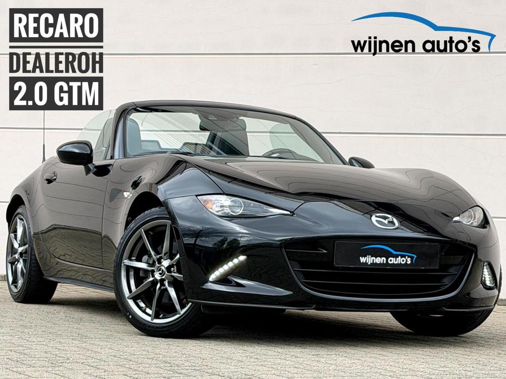 Mazda MX-5 2.0 GT-M/ Recaro/ Apple Carplay/Dealeroh/Topstaat, Auto's, Mazda, 1998 cc, 4 cilinders, Cabriolet, Zwart