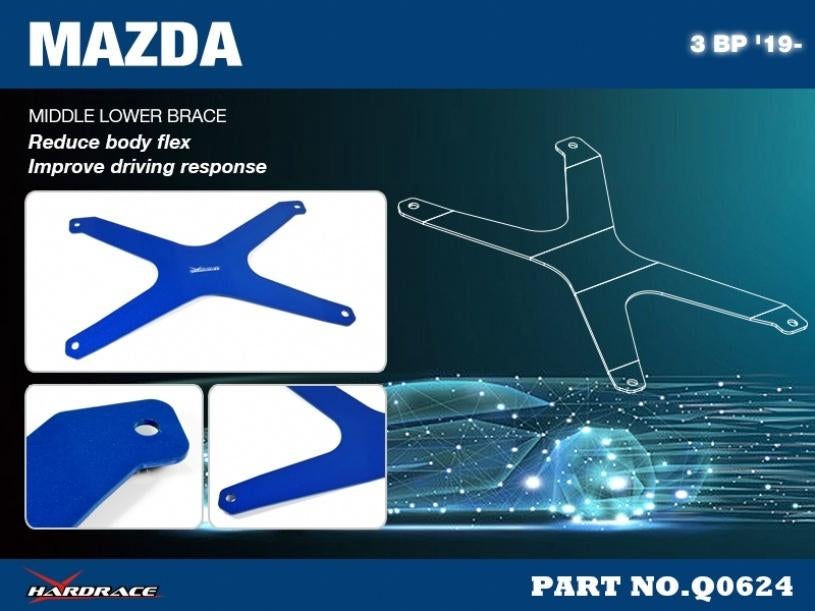 Hardrace brace veerpootbrug swaybar arm - Mazda 3 BP 19+, Ophalen of Verzenden
