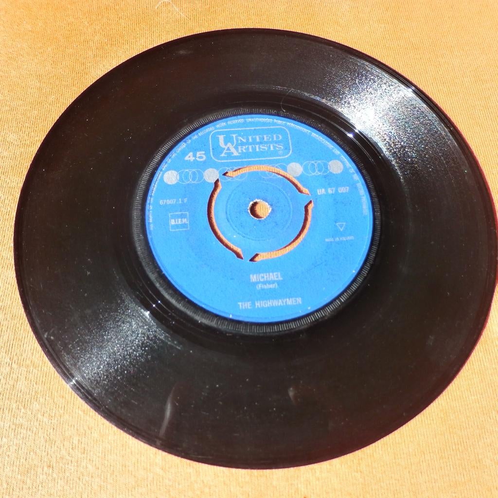 THE HIGHWAYMEN: Santiano + Michael, United Artists, zonder, Gebruikt, 7 inch, Single, Ophalen of Verzenden