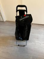 Te koop boodschappentrolley, 30 cm of meer, Gebruikt, Zwart, Wieltjes