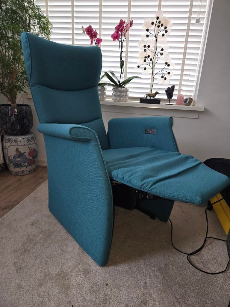 Prominent sta-op stoel Blauw ZGAN Maat L !! Nieuwstaat, Huis en Inrichting, Ophalen, Zo goed als nieuw