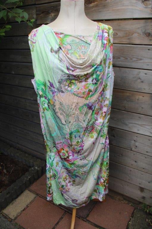 Jurk gekleurd Open End mt 52 Vaste prijs, Kleding | Dames, Overige kleuren, Verzenden, Zo goed als nieuw, Knielengte