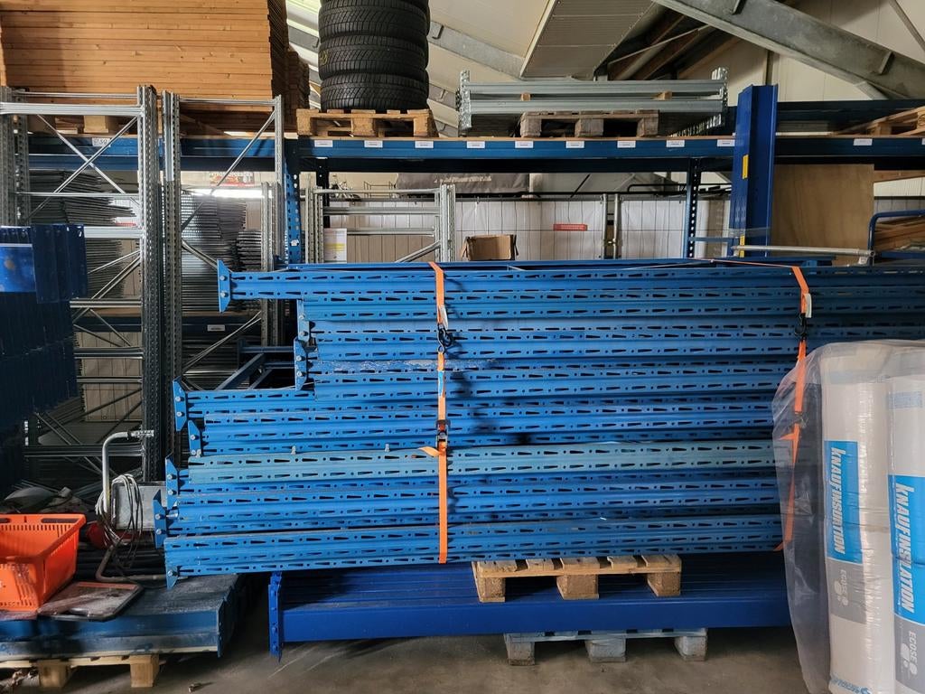 Palletstelling Stelling magazijnstelling 12.5 m, Doe-het-zelf en Verbouw, Metalen, Ophalen of Verzenden