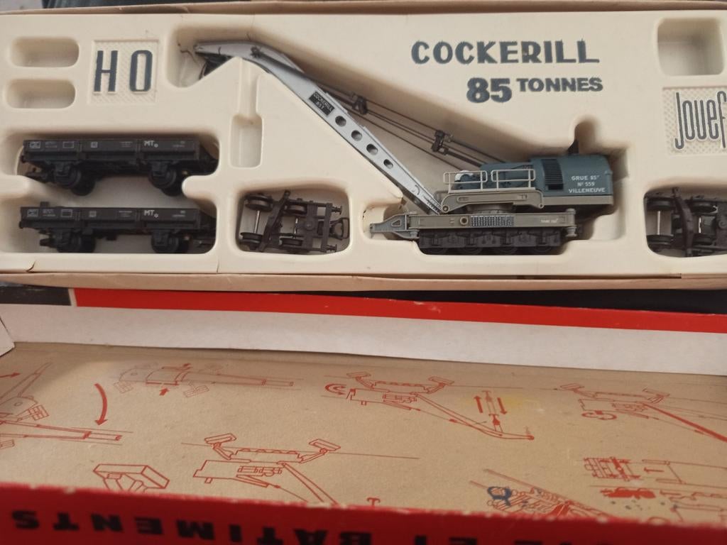 Jouef 85T Cockerill kraanset, Ophalen of Verzenden, Gelijkstroom, Jouef