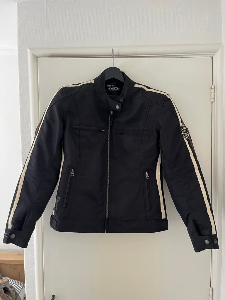 Zwarte textiele motorjas, Motoren, Ophalen, Tweedehands, Dames, Jas | textiel