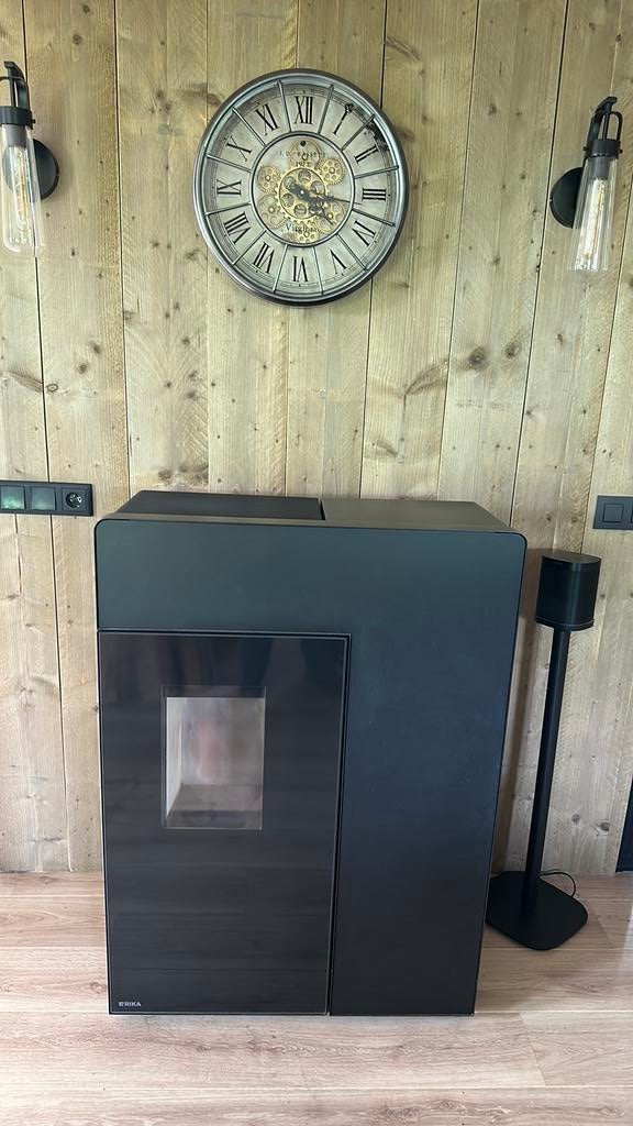 Rika domo 2 pelletkachel, Ophalen of Verzenden, Zo goed als nieuw, Vrijstaande haard