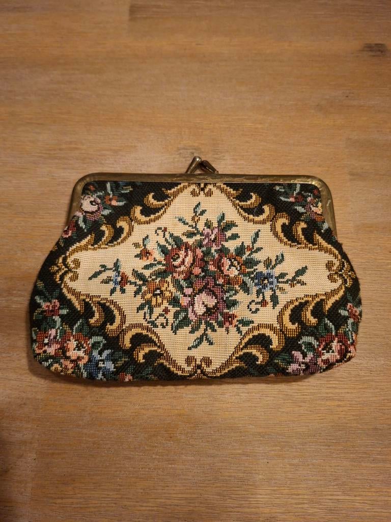 Dames vintage beugel portemonnee, Overige merken, Overige kleuren, Ophalen of Verzenden, Zo goed als nieuw