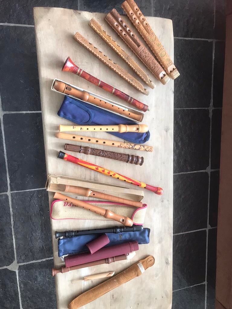 Blokfluiten verzameling, Ophalen of Verzenden