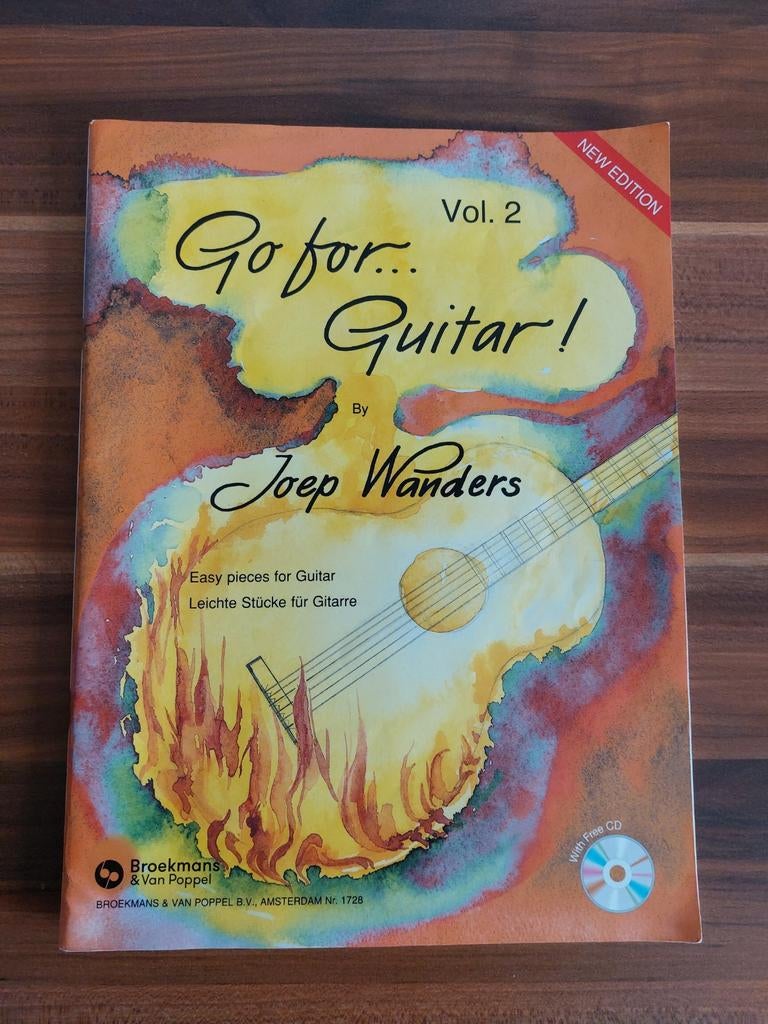 Go for guitar by Joep Wanders deel 1 en 2, Muziek en Instrumenten, Gitaar, Klassiek, Les of Cursus, Ophalen of Verzenden