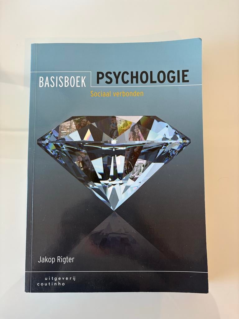 Basisboek Psychologie - Sociaal verbonden - Jakop Rigter, Boeken, Ophalen of Verzenden, Zo goed als nieuw, Sociale psychologie