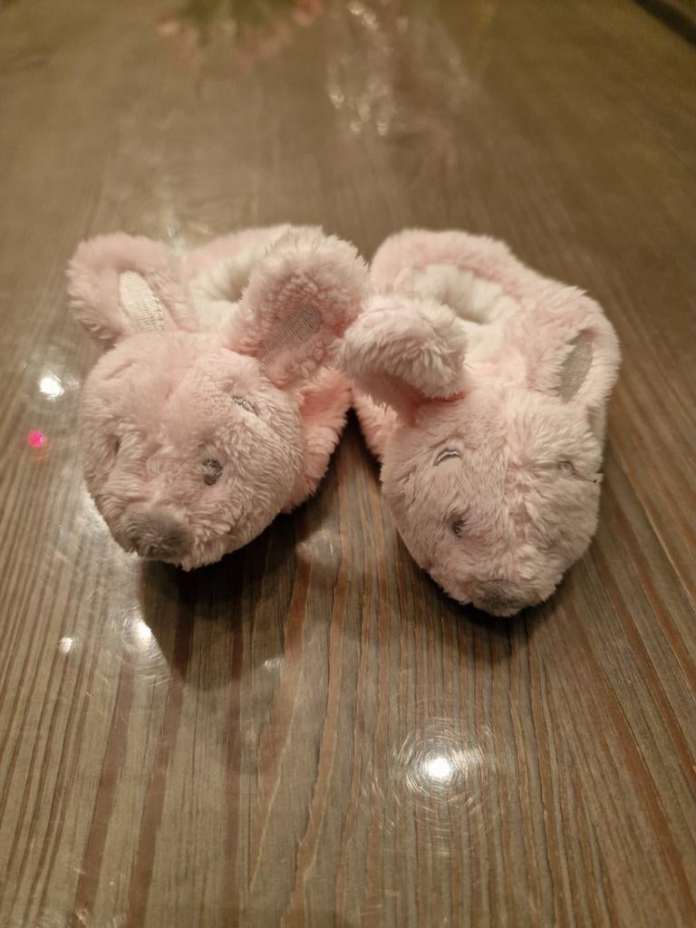 VIB Baby Slofjes Roze Konijn - Zacht en Comfortabel, Ophalen, Slofjes, VIB, Meisje