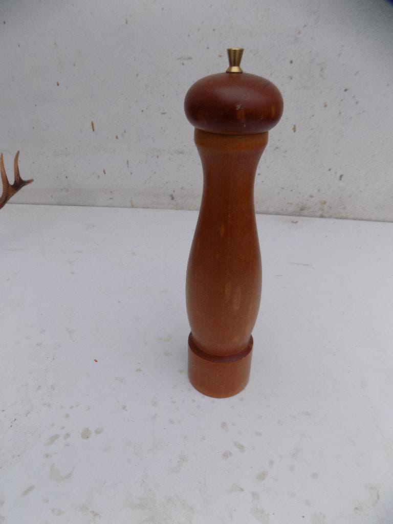 Deens design Pepermolen hout vintage, Ophalen of Verzenden, Gebruikt