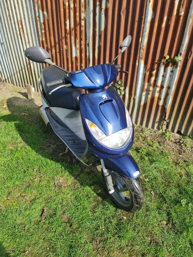 Peugeot Vivacity snorscooter - Blauw, Fietsen en Brommers, Scooters | Peugeot, Gebruikt, Vivacity, Maximaal 25 km/u, Benzine, Ophalen