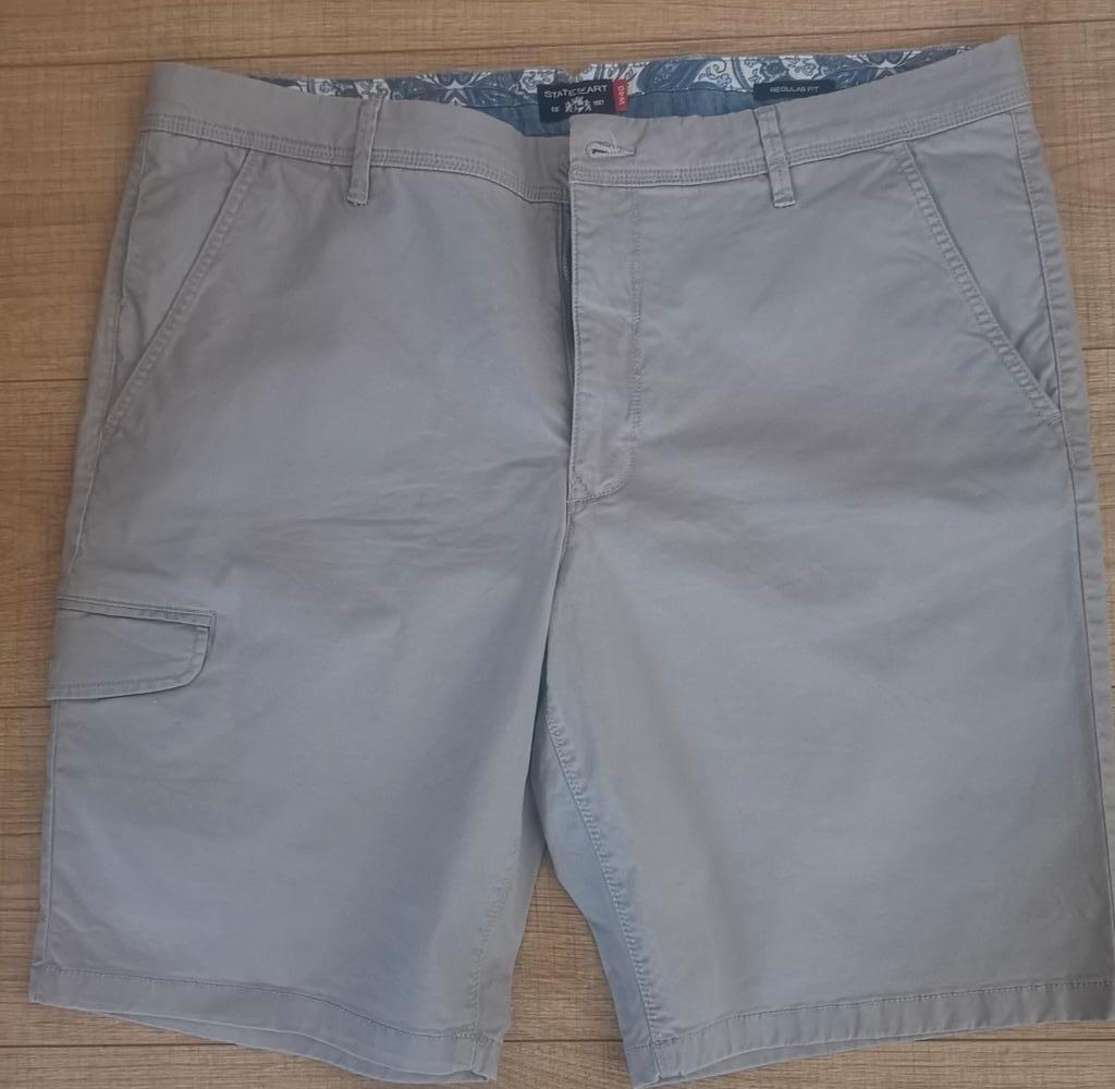 State of Art Chino short W40, Kleding | Heren, Grote Maten, State of Art, Verzenden, Zo goed als nieuw, Grijs