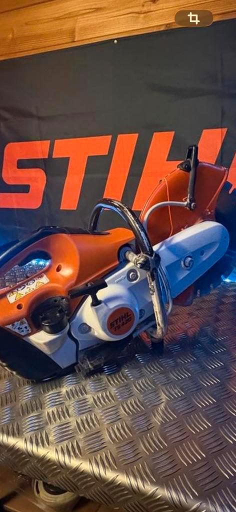 Stihl TS 420 Benzine Bandenzaag Ø350 mm, Tuin en Terras, Hand-tuingereedschap, Gebruikt, Ophalen