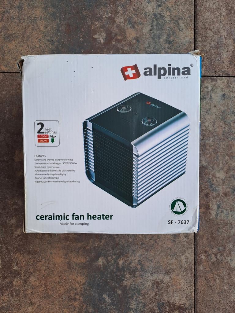 Alpina keramische campingkachel, Caravans en Kamperen, Kampeeraccessoires, Ophalen