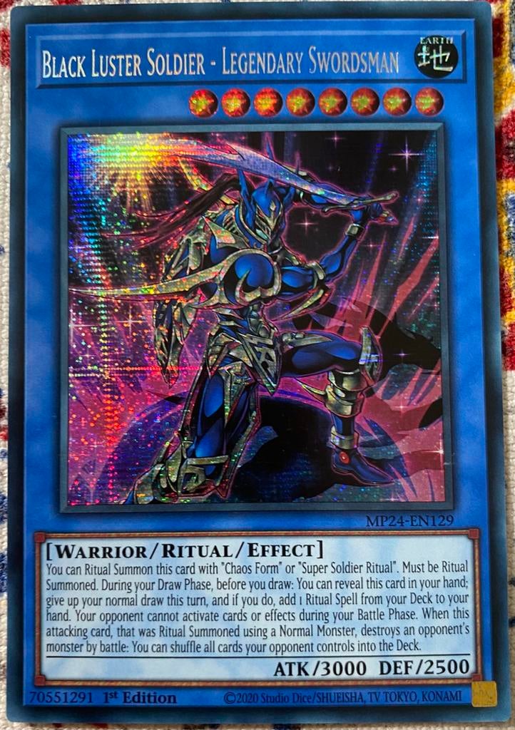 Yu-Gi-Oh! Black Luster Soldier - Legendary Swordsman MP24 !, Hobby en Vrije tijd, Verzamelkaartspellen | Yu-gi-Oh!, Ophalen of Verzenden