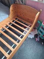 Stevig houten peuterbed met lattenbodem, Kinderen en Baby's, Gebruikt, 70 tot 85 cm, Lattenbodem, 140 tot 160 cm