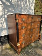 antieke eikenhouten commode / dressoir/ Biedermeier ca. 1900, Gebruikt, Eikenhout, Biedermeier, Met lade(s)