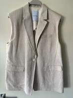 Pomandere mouwloze blazer, Maat 38/40 (M), Beige, Ophalen of Verzenden, Zo goed als nieuw