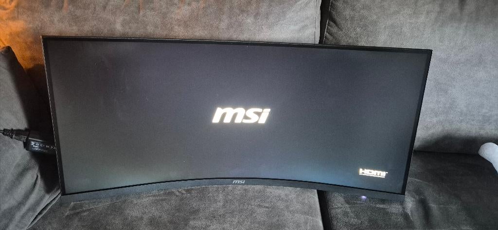 Msi 345CQR - 34" Gaming Monitor UWQHD 180Hz 1ms, Computers en Software, Monitoren, IPS, Ultrawide, Minder dan 1 ms, Zo goed als nieuw