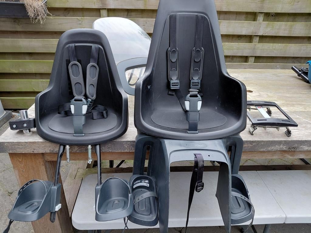 Bobike fietsstoeltjes set (voor & achter) + regenhoes, Ophalen, Achterzitje, 9 t/m 18 kg, Bobike