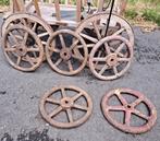 Wiel wielen ijzeren stuurwieltjes decoratie., Ophalen