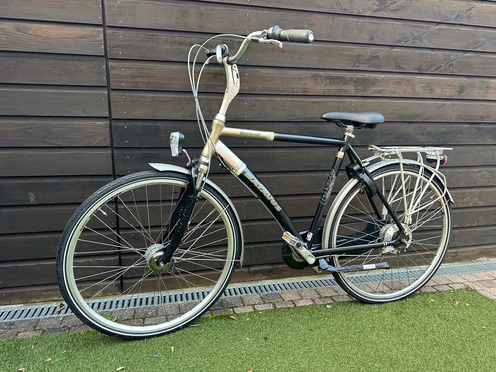 Batavus Weekend herenfiets - Zwart/Zilver, Fietsen en Brommers, Fietsen | Heren | Sportfietsen en Toerfietsen, Ophalen, Minder dan 10 versnellingen