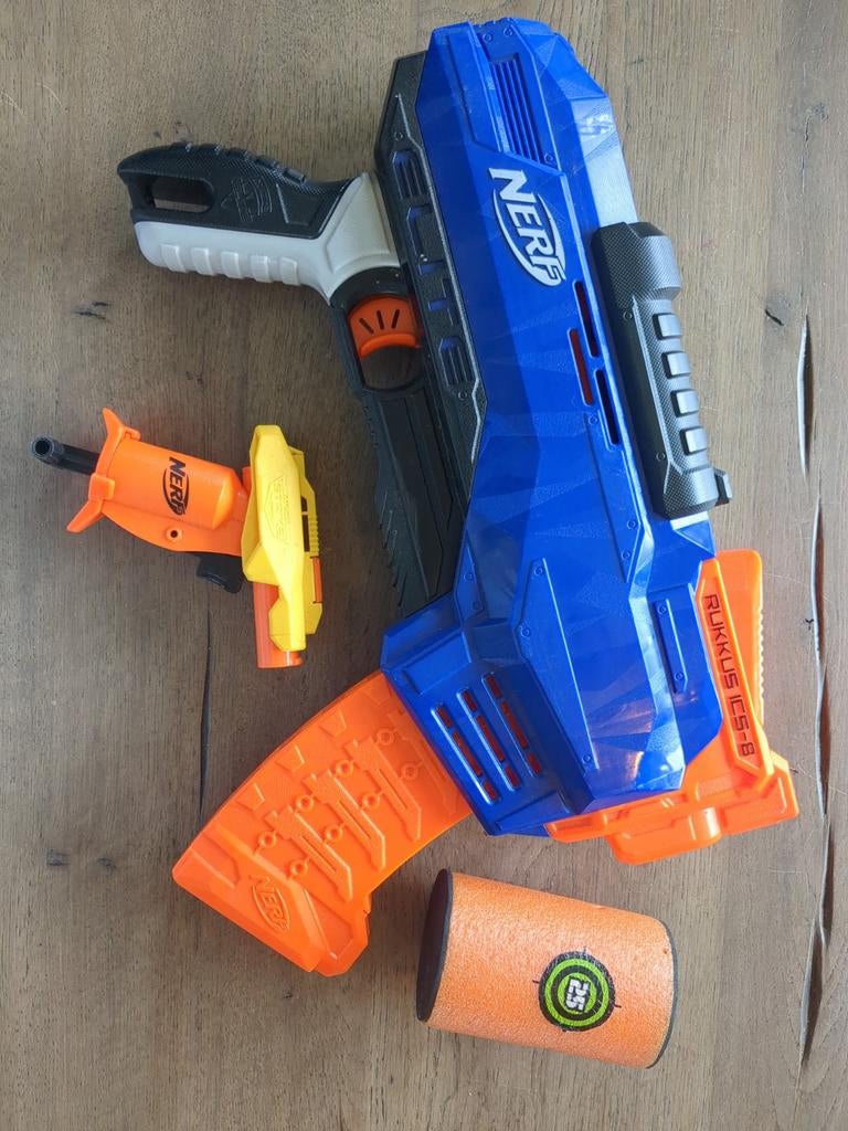 Nerf N strike elite Rukkus Ics-8+ mini alpha strike, Ophalen of Verzenden, Gebruikt