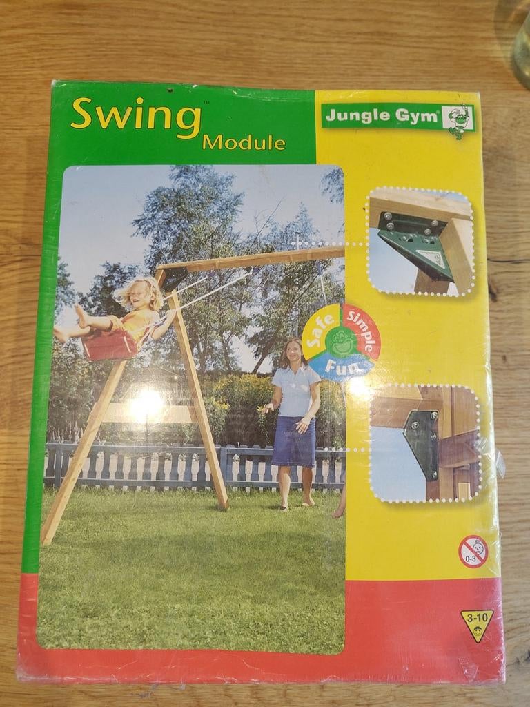 Jungle Gym Schommel Module - Nieuw in doos, Ophalen of Verzenden, Nieuw, Schommel, Aanbouwonderdeel