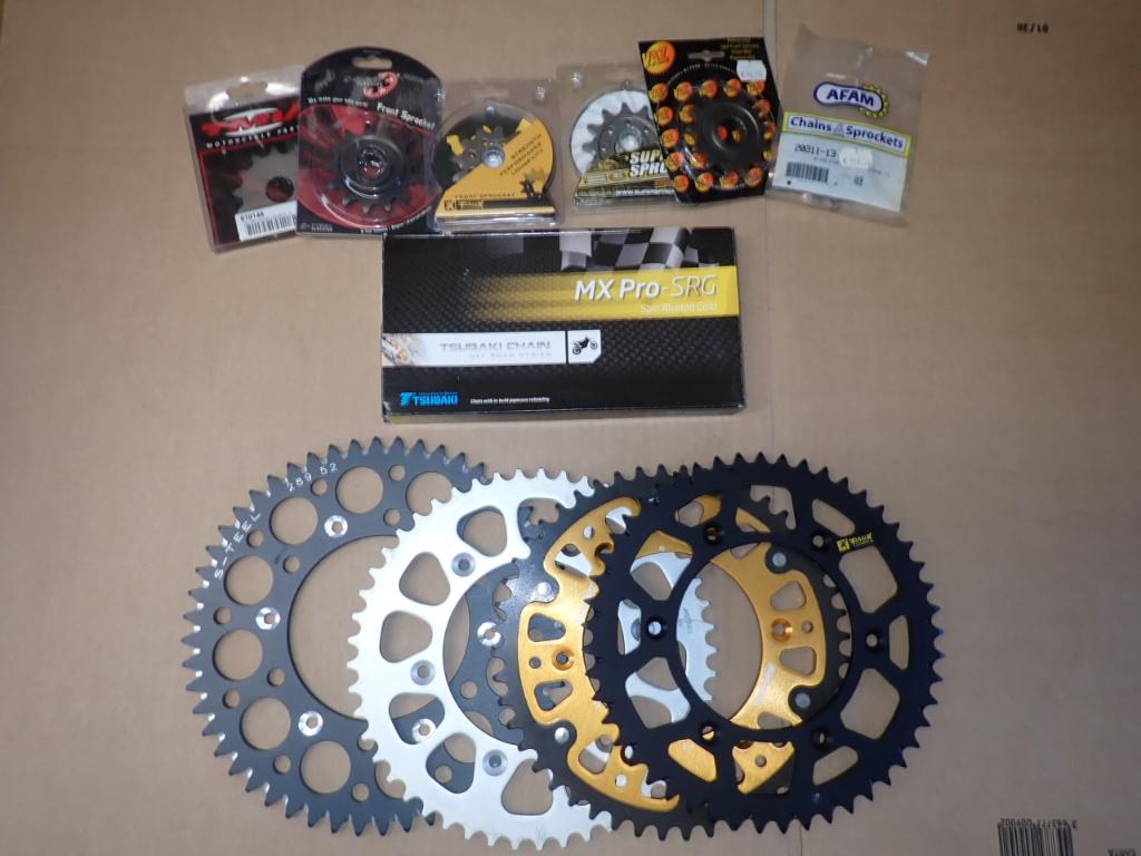 Honda CR / CRF 125 250 450 500 Ketting Tandwiel Set, Verzenden