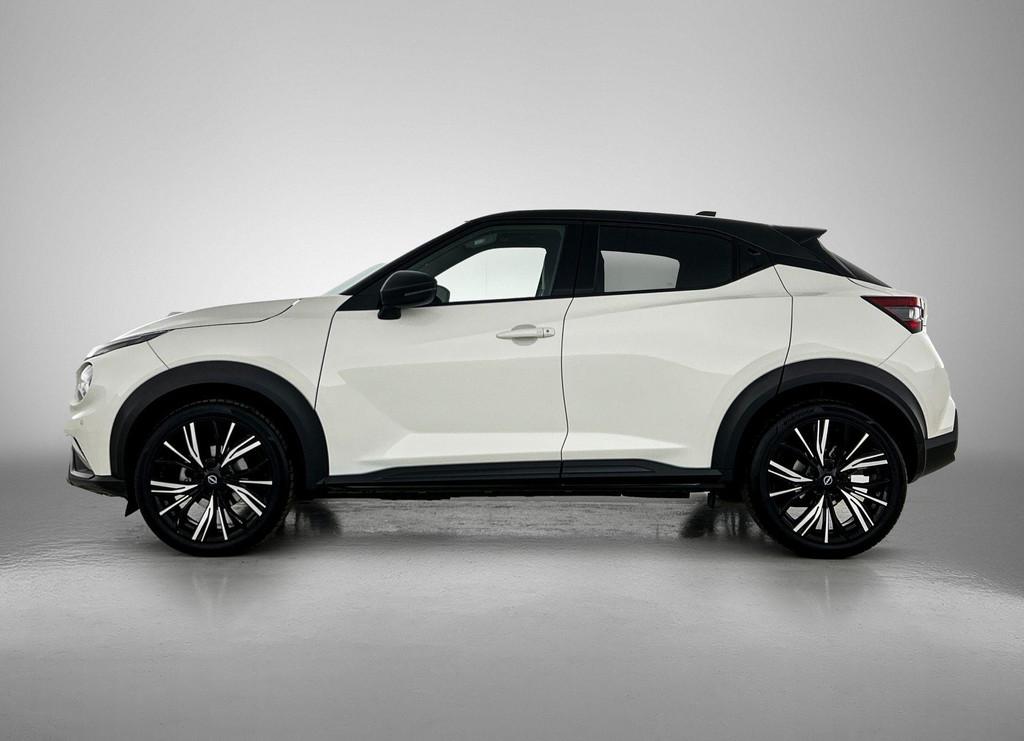 Nissan Juke 1.0 DIG-T N-Design 114PK | Automaat | Navigatie, Auto's, Nissan, Stof, Wit, Origineel Nederlands, Bedrijf