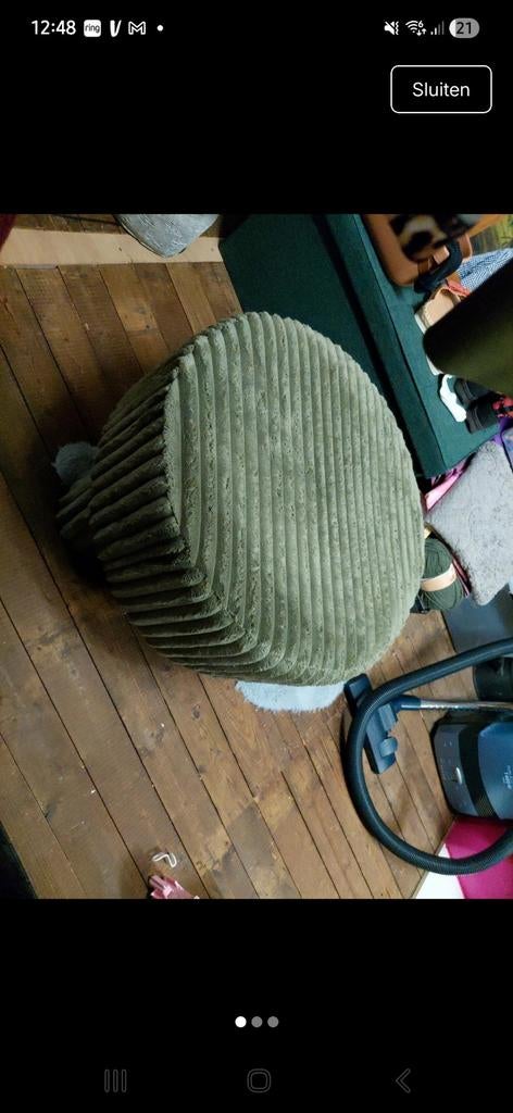 Xenos poef 60x40 zo goed als nieuw, Ophalen, Zo goed als nieuw, Stof, 50 tot 75 cm