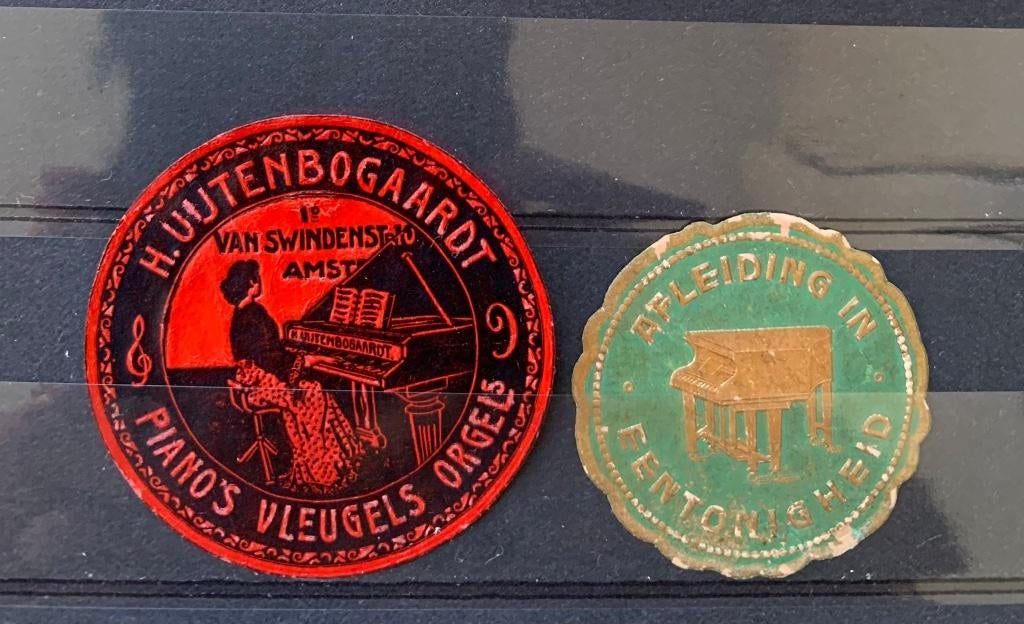 Sluitzegel Piano #5, Ophalen of Verzenden, T/m 1940, Gestempeld