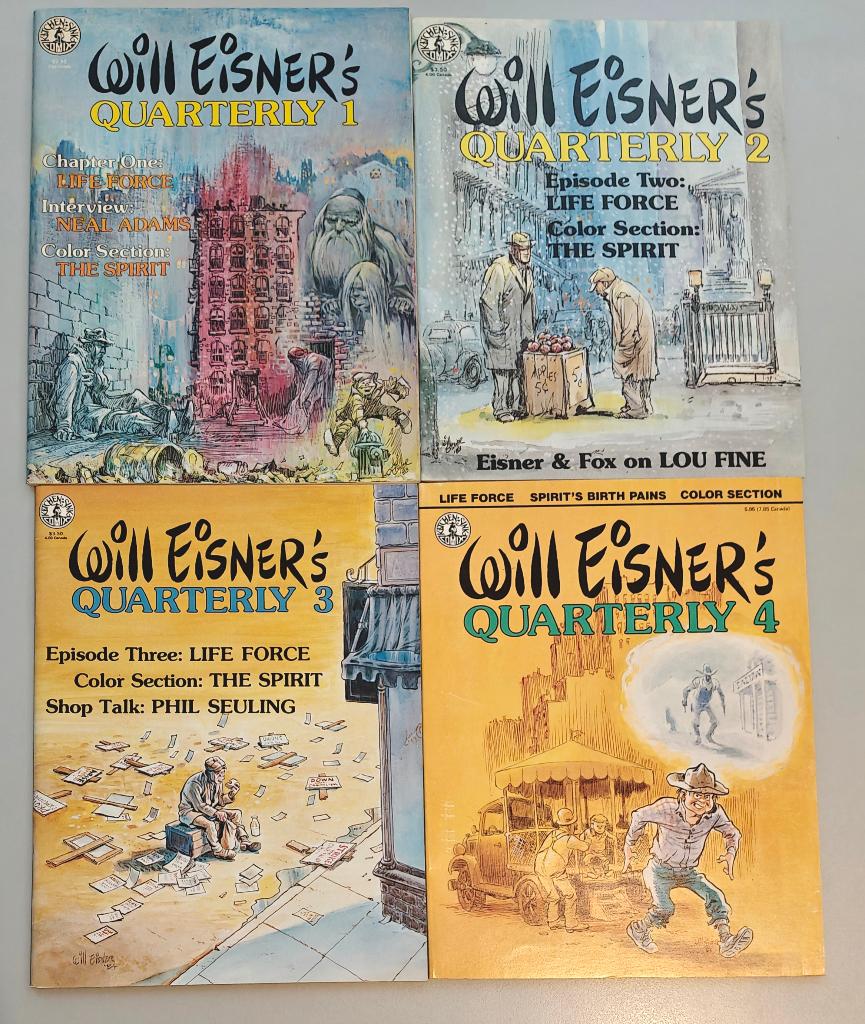 Will Eisner's Quarterly (Kitchen Sink, 1983-1986) 1-8, Meerdere stripboeken, Verzenden, Zo goed als nieuw
