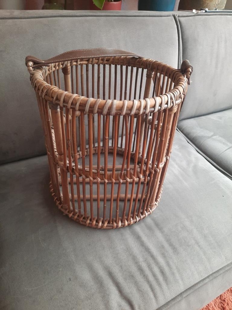 Mand voor dekens of plaids Ø 33 cm, Huis en Inrichting, Woonaccessoires | Schalen en Manden, Ophalen, Mand, Rond, Zo goed als nieuw