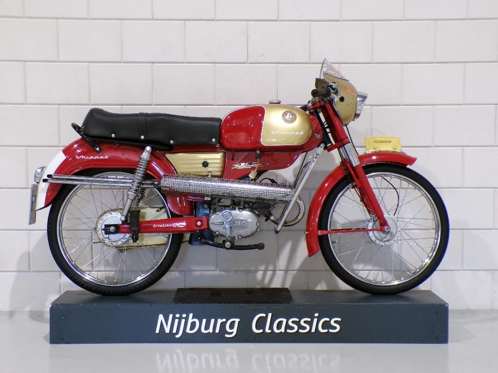 Batavus Whippet In concoursstaat! 1963, Overige merken, Maximaal 45 km/u, Ophalen of Verzenden, 2 versnellingen