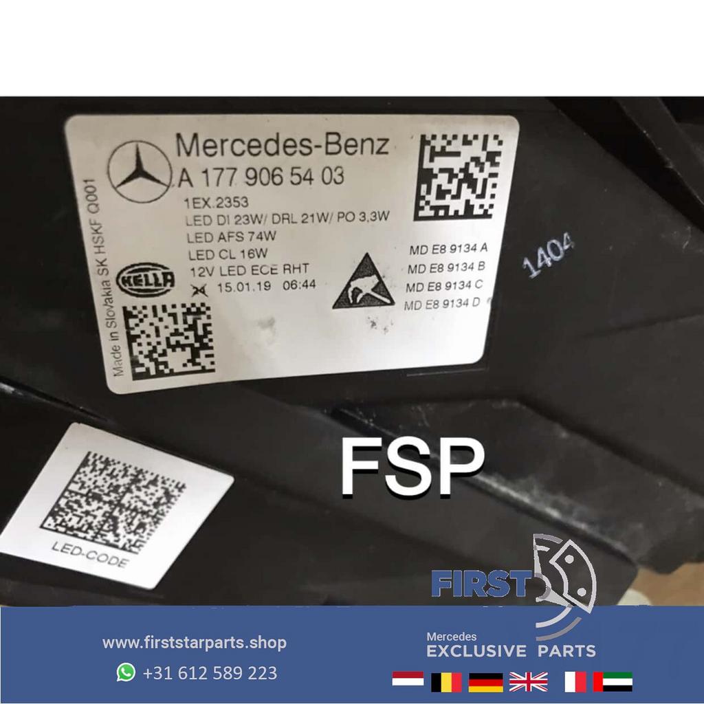 W177 LED MULTIBEAM KOPLAMPEN SET Mercedes A Klasse 2018-2021, Gebruikt, -, Ophalen of Verzenden, -