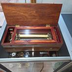 Antieke Speeldoos - Prachtig Houten Muziekdoos, Ophalen of Verzenden
