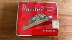 Sigarenblikje panter ( senoritas ) schuppen - veenendaal, Ophalen of Verzenden, Sigarenbandjes