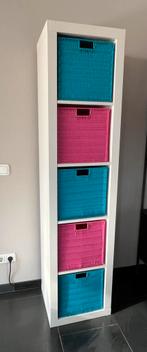 Kallax kast van Ikea inclusief 5 opbergmanden, Ophalen, Gebruikt