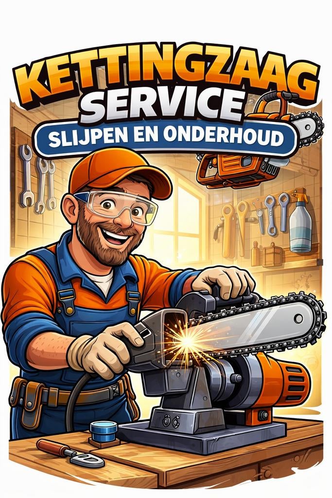 Kettingzaag - slijpen en onderhoud, Minder dan 3 m³, Ophalen of Verzenden