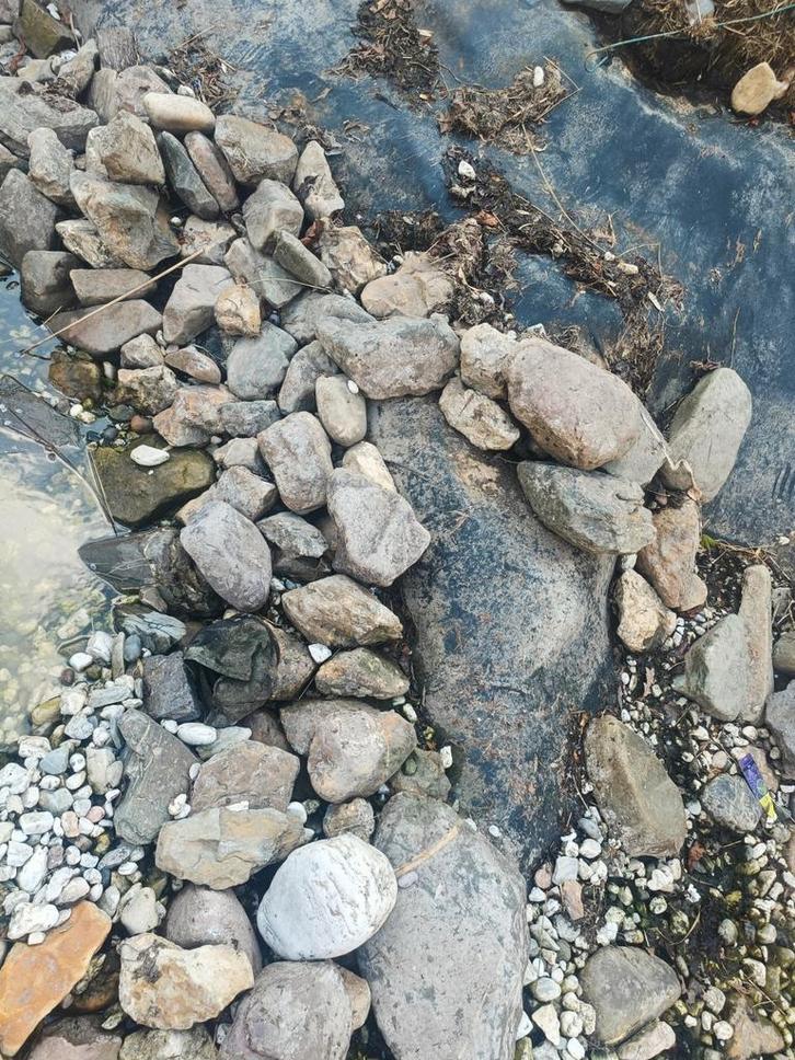 Vijverstenen, lavastenen, stenen voor waterval en grond, Tuin en Terras, Vijvers, Gebruikt, Ophalen