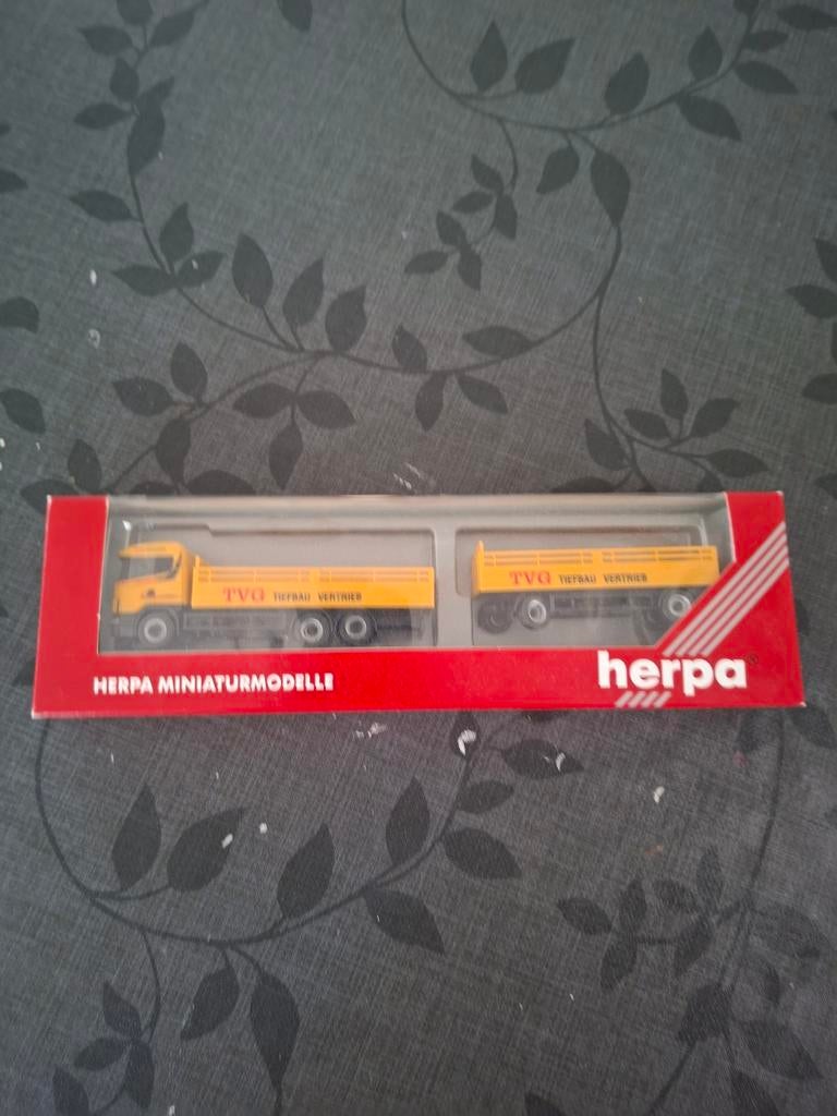 Herpa scania, Hobby en Vrije tijd, Modelauto's | 1:87, Ophalen of Verzenden, Nieuw, Bus of Vrachtwagen, Herpa