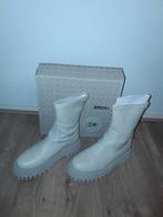Bronx Stoere Gebroken Wit/Beige Boots Laarsjes Maat 40, Bronx, Beige, Lage of Enkellaarzen, Ophalen of Verzenden