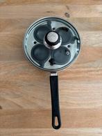 Pan voor gepocheerde eieren (gas), Ophalen, Rvs