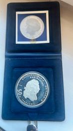 Zilveren 50 Gulden 1988 – Willem & Mary – PROOF in cassette, Postzegels en Munten, Munten | Nederland, Ophalen, Koningin Beatrix