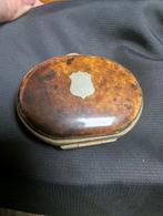 Antieke portemonnee met knipsluiting, Overige merken, Gebruikt, Bruin, Ophalen of Verzenden